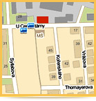 Pekárna MVM Solution Ostrava - mapa